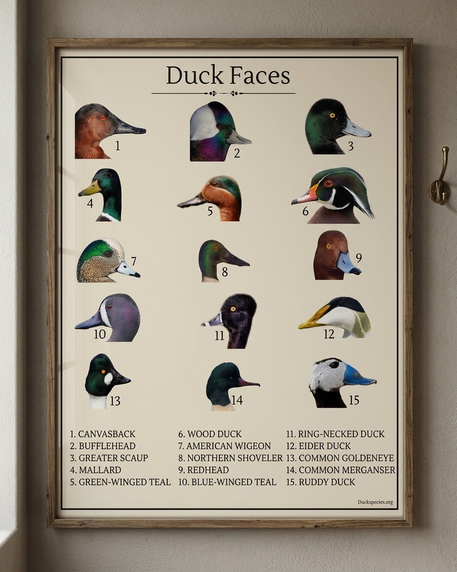 Duck Faces Identification Chart