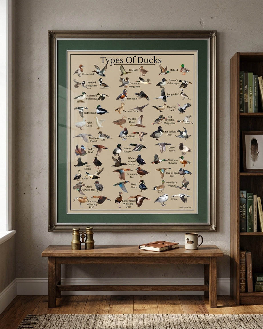 Types of Ducks Identification Chart